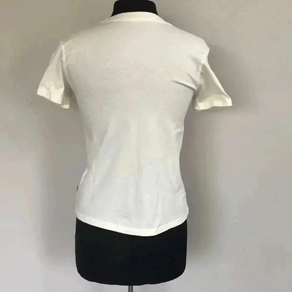 Vans Off The Wall Spell Out Floral Tee Size XS - Picture 3 of 5